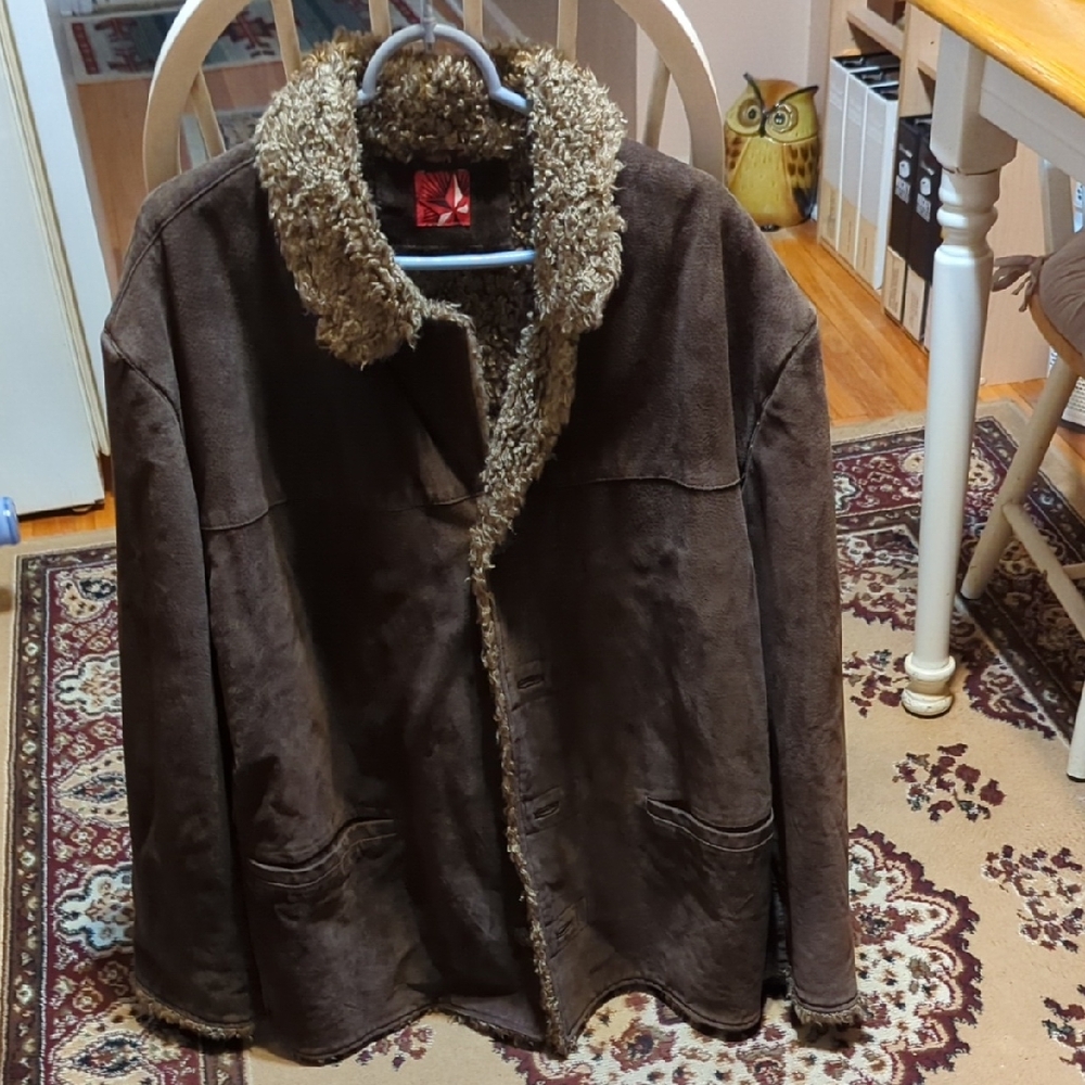 Men's Brown Shearling Jacket